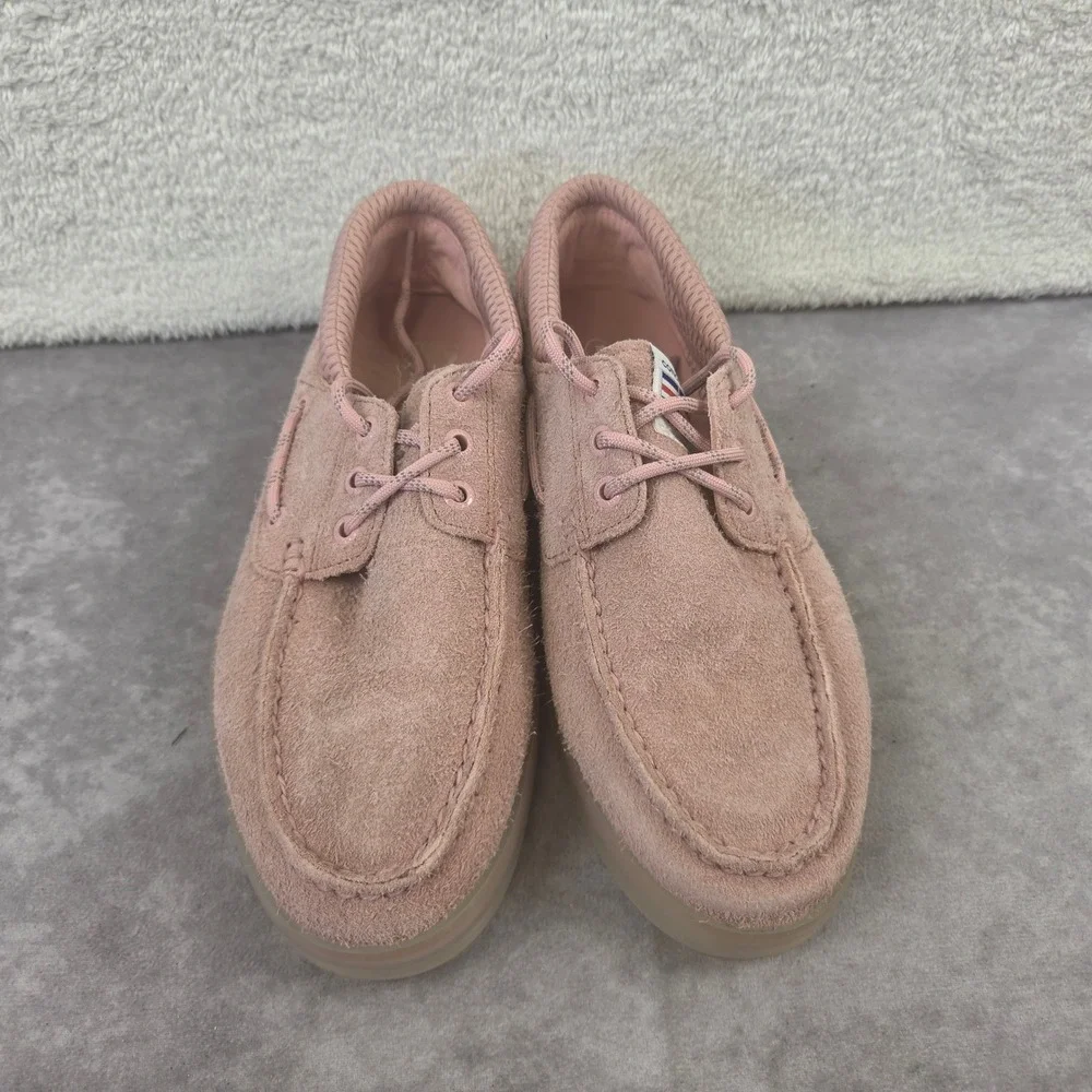 Sperry x Concepts A/O 3-Eye Cup Dawn Blush Pink Suede Boat Shoes STS25738 Mens 8